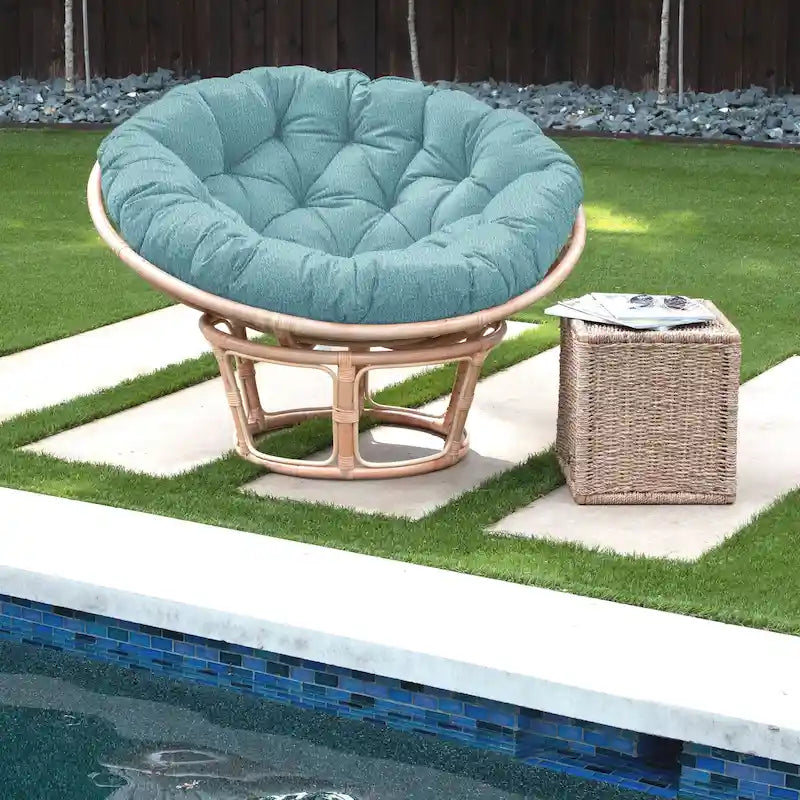 Sorra Home Sunbrella Outdoor Papasan Cushion - 44 in W x 44 in W x 4 in H