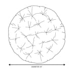 Sorra Home Sunbrella Outdoor Papasan Cushion - 44 in W x 44 in W x 4 in H