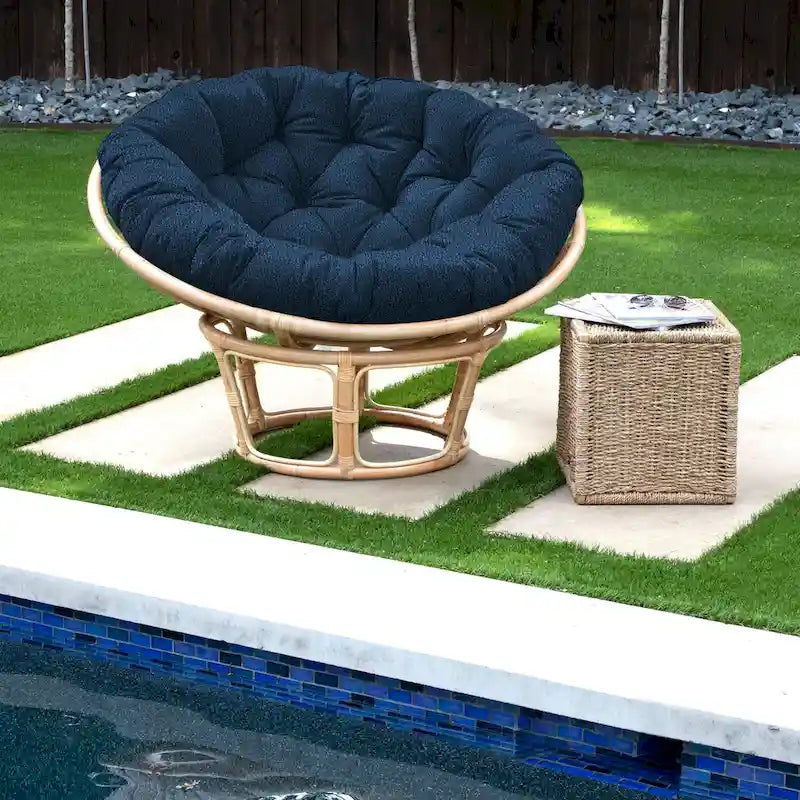 Sorra Home Sunbrella Outdoor Papasan Cushion - 44 in W x 44 in W x 4 in H
