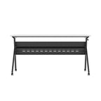 Commercial Nesting Flip Training Table with Steel Frame and Y-Legs - 23.5W x 60D x 30H