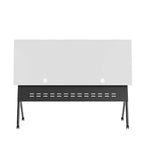 Commercial Nesting Flip Training Table with Steel Frame and Y-Legs - 23.5W x 60D x 30H