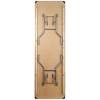 8-Foot Rectangular Birchwood Folding Banquet Table with Corner Guards