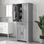30 in. W x 16 in. D x 72 in. H Bathroom Cabinet with Doors, Drawer and Adjustable Shelves