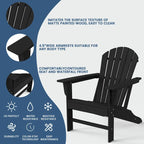 Highdun Recycle Plastic Adirondack Chair