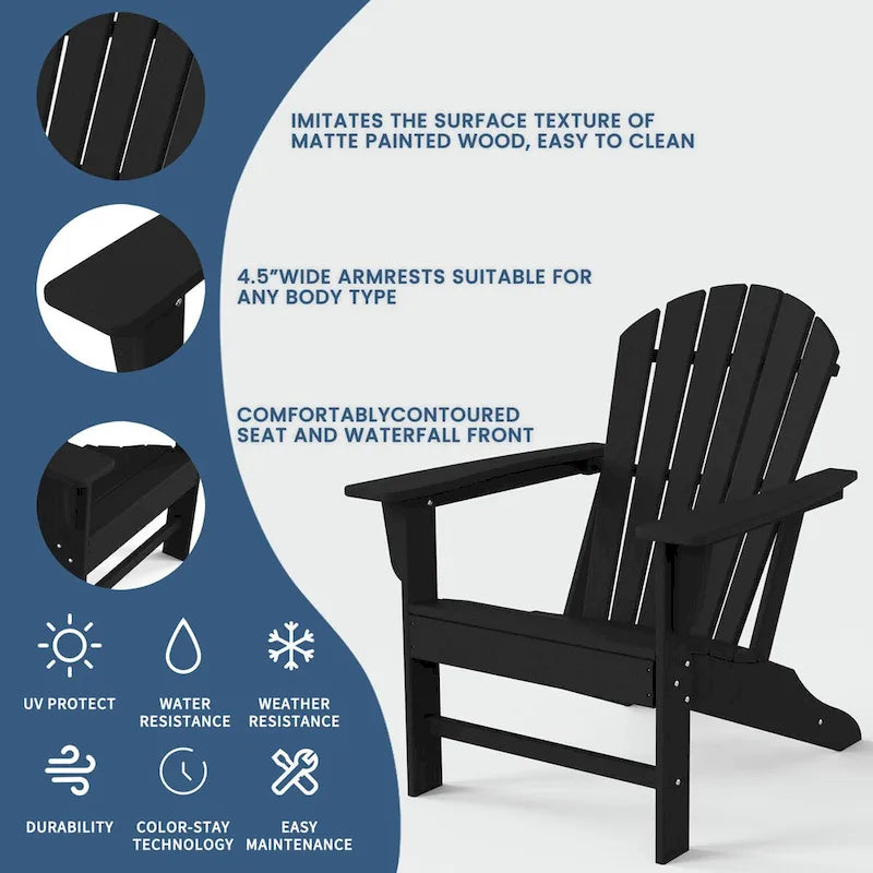 Highdun Recycle Plastic Adirondack Chair