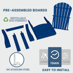 Highdun Recycle Plastic Adirondack Chair