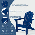 Highdun Recycle Plastic Adirondack Chair