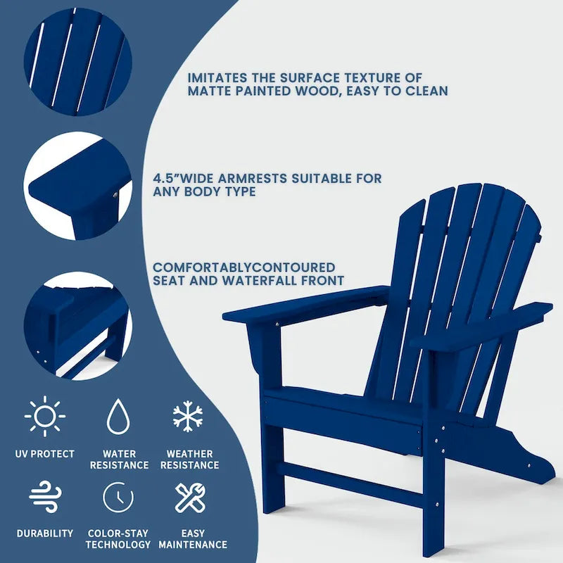 Highdun Recycle Plastic Adirondack Chair