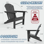 Highdun Recycle Plastic Adirondack Chair