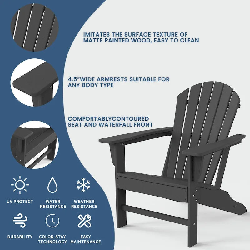 Highdun Recycle Plastic Adirondack Chair