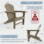 Highdun Recycle Plastic Adirondack Chair