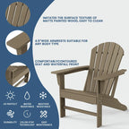 Highdun Recycle Plastic Adirondack Chair