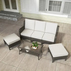Patio Furniture Outdoor Conversation Set 6 Pieces