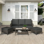 Patio Furniture Outdoor Conversation Set 6 Pieces