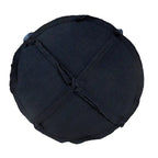 20 Blue Polyester Round Patchwork Indoor Outdoor Pouf Ottoman