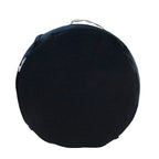 20 Blue Polyester Round Patchwork Indoor Outdoor Pouf Ottoman