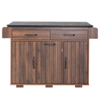 Kitchen Island with Trash Can Storage Cabinet