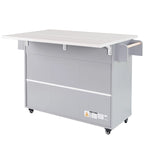 Kitchen Island with Trash Can Storage Cabinet
