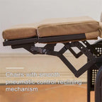 Patio Recliner Chair with Cushions,Adjustable Lounge Chair,Reclining Patio Chairs with Strong Extendable Metal Frame(1 Chair)