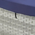 Outdoor Patio Chaise Lounge Chair,Lying in bed with PE Rattan and Steel Frame, PE Wickers