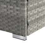 Outdoor Patio Chaise Lounge Chair,Lying in bed with PE Rattan and Steel Frame, PE Wickers