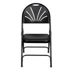 Hampden Furnishings Lusitano Collection Fan Back Folding Chair, Pack of 4