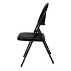 Hampden Furnishings Lusitano Collection Fan Back Folding Chair, Pack of 4
