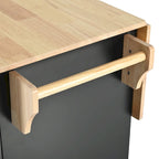 Kitchen Island with Drop Leaf,Kitchen Storage Cart with 3 Tier Pull Out Cabinet Organizer,Kitchen Cart on Wheels with Towel Rack