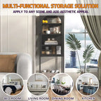 Metal Glass Door Display Storage Cabinet