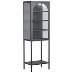 Metal Glass Door Display Storage Cabinet