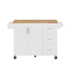 Kitchen Island with Drop Leaf Countertop, Barn Door Kitchen Island Table, Storage Cabinet and Tower Rack, Island Table On Wheels