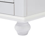 Tall Storage Cabinet with Two Drawers for Bathroom/Office