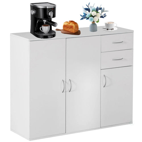 33 Sideboard Buffet Cabinet with Storage, Spacious Table Top, Large Drawers, and Adjustable Shelf - Kitchen Organizer & Storage