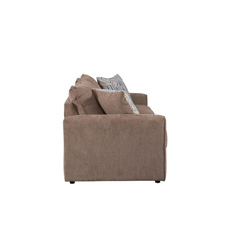 Delilah Model 8-040M-A441V2 Sleeper Sofa with 2 Throw Pillows