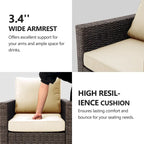 9 - Person Outdoor Seating Group with Cushions
