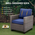 9 - Person Outdoor Seating Group with Cushions