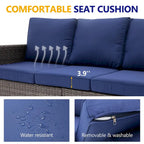9 - Person Outdoor Seating Group with Cushions