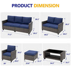 9 - Person Outdoor Seating Group with Cushions