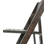 Commercial Grade Solid Wood Portable Folding Dining Chair - 17.5W x 18D x 31.25H
