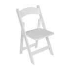 Commercial Grade Solid Wood Portable Folding Dining Chair - 17.5W x 18D x 31.25H