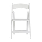Commercial Grade Solid Wood Portable Folding Dining Chair - 17.5W x 18D x 31.25H