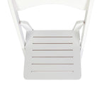 Commercial Grade Solid Wood Portable Folding Dining Chair - 17.5W x 18D x 31.25H