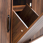 43.8W Kitchen Island with Trash Can Storage Cabinet - N/A