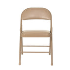 Hampden Furnishings Bernadine Basics Collection Vinyl Folding Chair, Pack of 4