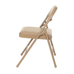 Hampden Furnishings Bernadine Basics Collection Vinyl Folding Chair, Pack of 4