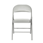 Hampden Furnishings Bernadine Basics Collection Vinyl Folding Chair, Pack of 4