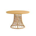 Outdoor Dining Simple Bamboo Chair Table Suitable for Kitchens, Restaurants, and Living Rooms